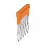 Conector transversal Weidmüller série Z de 5 polos ZQV 2.5N/5