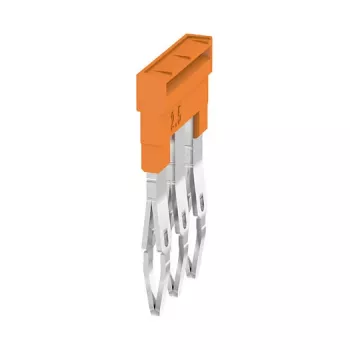 Conector transversal Weidmüller ZQV 2.5N 3, série A, 2,5 mm², 3 polos, laranja