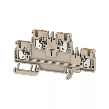 Borne de passagem Weidmüller A2T 2.5, 2,5 mm², bege, PUSH IN