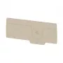Placa terminal Weidmüller AEP 3C 10/16 para série A, bege-escuro