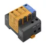Dispositivo de proteção contra sobretensões Weidmüller VPU AC II 3+1 300/50 tipo 2, 3 fases + neutro, 300 V AC, 20 kA/40 kA, calha DIN