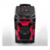 Leicke DJ ROXX TROLLEY PRO sistema de colunas PA portátil com Bluetooth, 100W RMS, woofer de 10 polegadas, luzes LED, trolley, microfone, telecomando