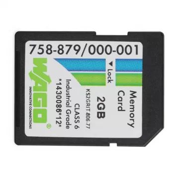 WAGO 758-879/000-001 - 2 GB - SD - NAND - 20 MB/s - 17 MB/s - preto