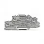 Borne de passagem WAGO 2003-6642, TOPJOB® S, 2 condutores, 4 mm², cinzento, 800 V, 24 A