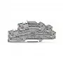 WAGO 2003-6646 borne de instalação multinível, N/L/PE, 2,5 mm², Push-in CAGE CLAMP, cinzento
