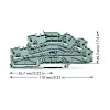 WAGO 2003-6646 borne de instalação multinível, N/L/PE, 2,5 mm², Push-in CAGE CLAMP, cinzento