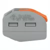 Borne de ligação WAGO 222-412 de 2 condutores, cinzento/transparente, 32A, 400V
