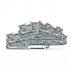 Borne de separação N WAGO TOPJOB S com PE, 3 condutores, Push-in CAGE CLAMP, cinzento, 2003-6644