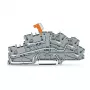 Borne de separação N WAGO TOPJOB S com PE, 3 condutores, Push-in CAGE CLAMP, cinzento, 2003-6644