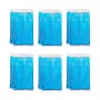 Relaxdays Almofadas de refrigeração retangulares azuis 15 x 8 cm, 12 unidades