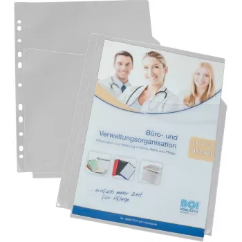 Eichner 10 capas de documentos A4 transparentes lisas