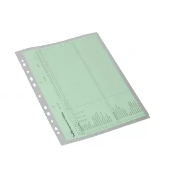 Eichner 10 capas de organização de documentos transparentes lisas A4