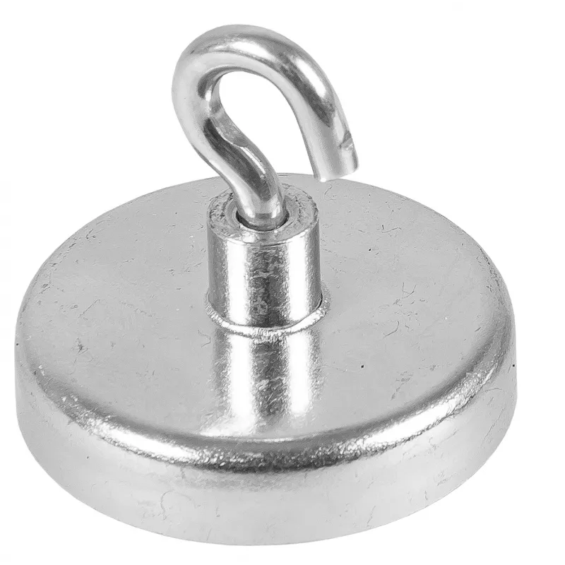 Crochés magnéticos Eichner prateados, metal Ø 3,6 x 1,7 cm, 5 unid.