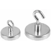 Crochés magnéticos Eichner prateados, metal Ø 3,6 x 1,7 cm, 5 unid.
