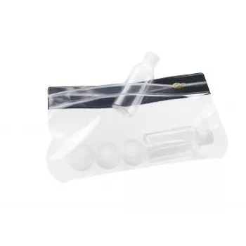 Eichner Bolsa com fecho deslizante transparente/preto 10 unid.