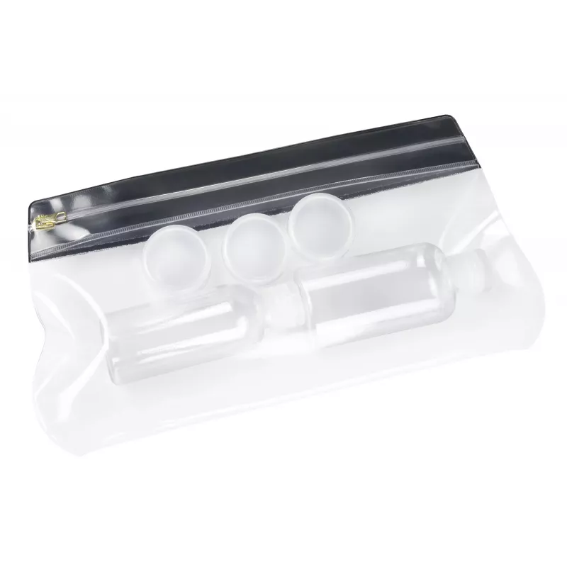 Eichner Bolsa com fecho deslizante transparente/preto 10 unid.