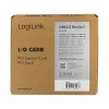 LogiLink placa PCI Express USB 3.2, 5 Gbps, 2 portas USB-A externas + 3 internas