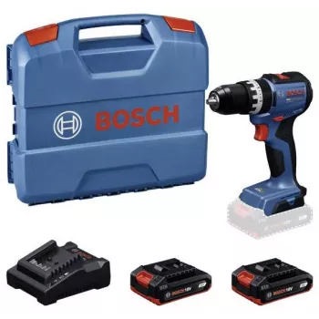 BOSCH Professional GSB 18V-52 Aparafusadora de impacto a bateria Conjunto com 2 baterias 2,0 Ah, L-Case