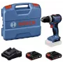 BOSCH Professional GSB 18V-52 Aparafusadora de impacto a bateria Conjunto com 2 baterias 2,0 Ah, L-Case