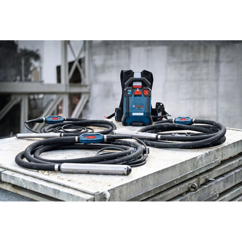 BOSCH PRO GDI59-500 Mangote vibrador (Preto/Azul, cabeça vibradora de 59 mm)