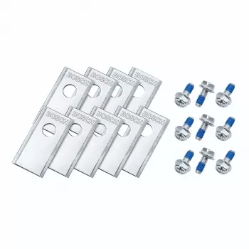 Bosch VISIMOW18V conjunto de lâminas de substituição (3 lâminas) - acessório original para corta-relvas a bateria