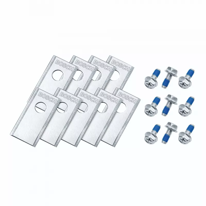 Bosch VISIMOW18V conjunto de lâminas de substituição (3 lâminas) - acessório original para corta-relvas a bateria