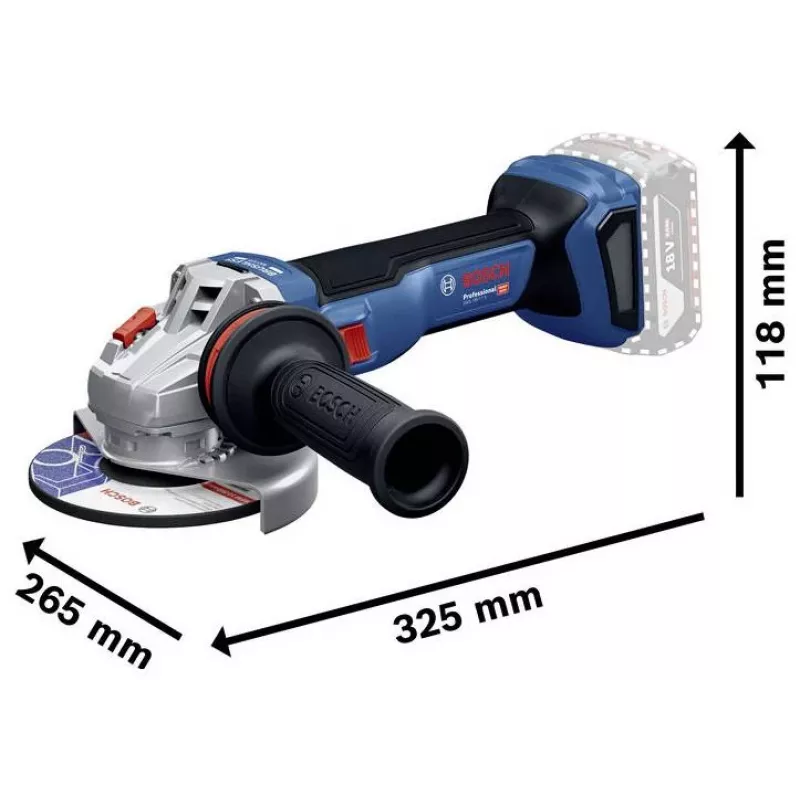 BOSCH POWERTOOLS kit combinado 18V aparafusadora a bateria, chave de impacto, martelo perfurador, rebarbadora (kit de 4 ferramentas)