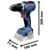 BOSCH POWERTOOLS kit combinado 18V aparafusadora a bateria, chave de impacto, martelo perfurador, rebarbadora (kit de 4 ferramentas)