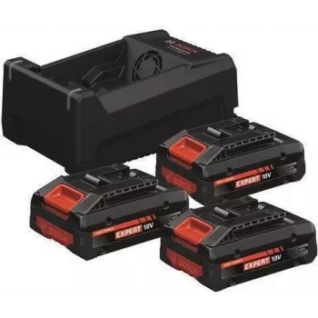 BOSCH 0615V0005X 3x EXBA 18V 4.0Ah + GAL 12V/18V-80 conjunto de carregador