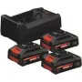 BOSCH 0615V0005X 3x EXBA 18V 4.0Ah + GAL 12V/18V-80 conjunto de carregador
