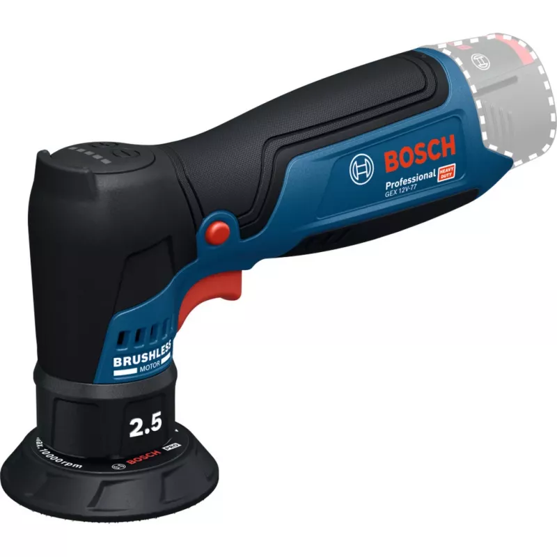BOSCH PowerTools lixadora excêntrica GEX 12V-75 (em caixa)