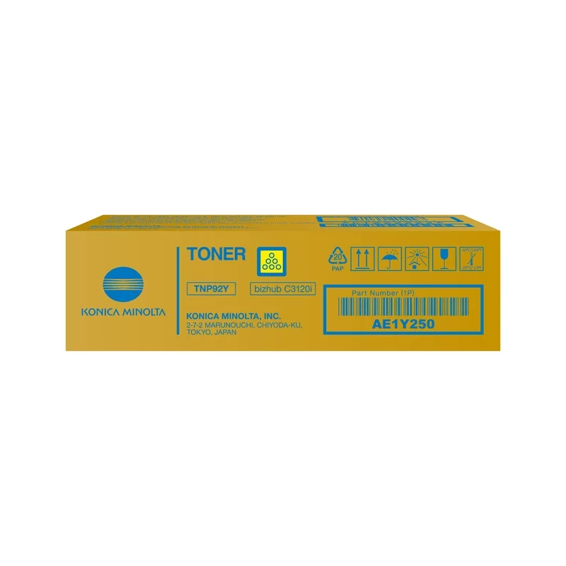 Toner Konica Minolta TNP-92Y amarelo AE1Y250 para bizhub C3120i