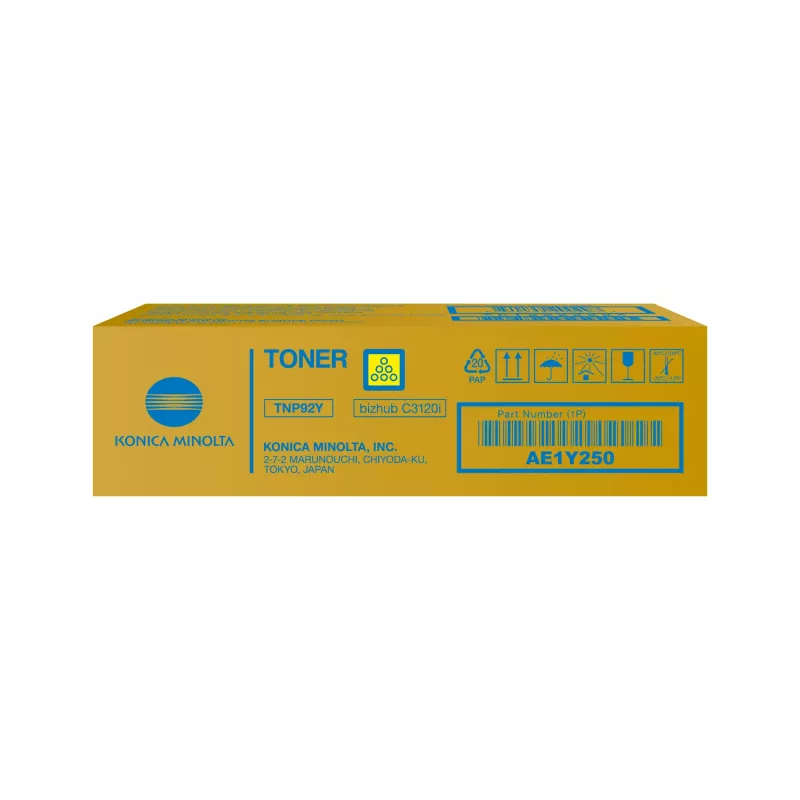 Toner Konica Minolta TNP-92Y amarelo AE1Y250 para bizhub C3120i