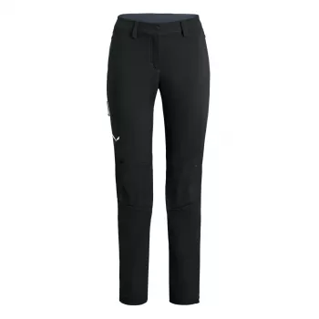 Calças softshell Salewa Puez Orval 2 DST Pant mulher - Black Out, tamanho L