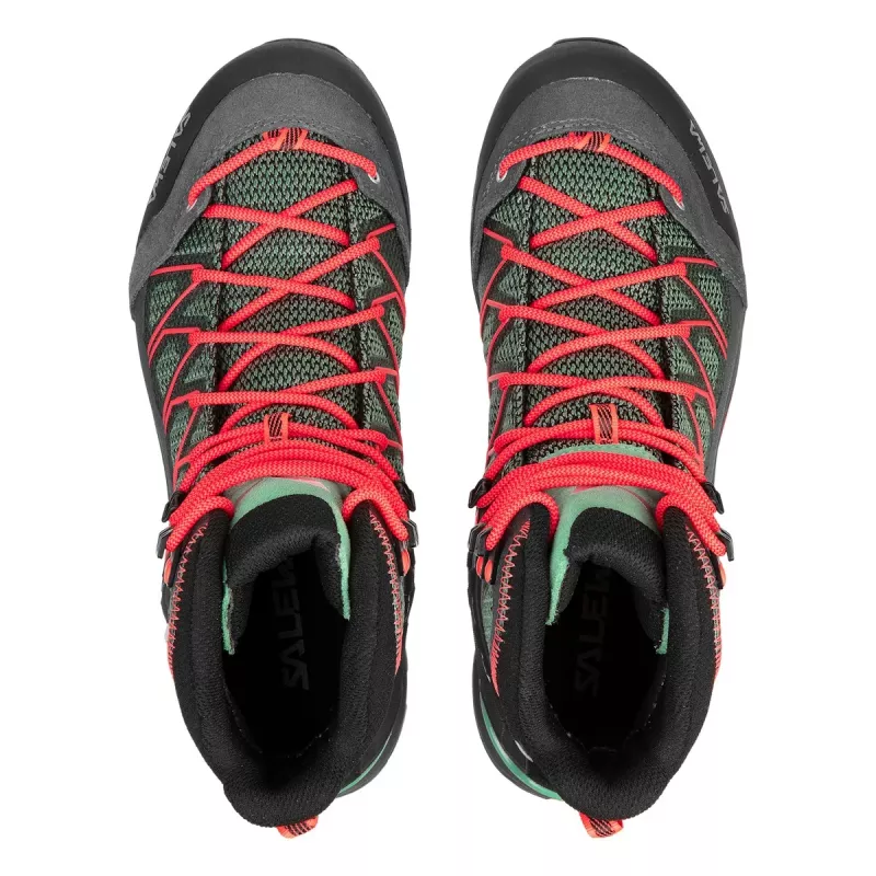 Botas de caminhada Salewa Mid GTX para mulher - Verde