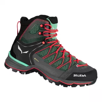 Botas de caminhada Salewa Mountain Trainer Lite Mid GTX para mulher - Cactus/Fluo Coral - EU 40.5