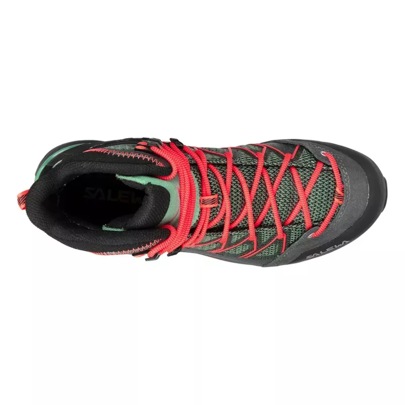 Botas de caminhada Salewa Mountain Trainer Lite Mid GTX para mulher - Cactus/Fluo Coral - EU 40.5