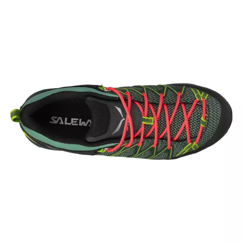 Sapatos de caminhada SALEWA MTN Trainer Lite GTX para mulher - Field Green/Fluo Coral - UK 4 (EU 36.5)
