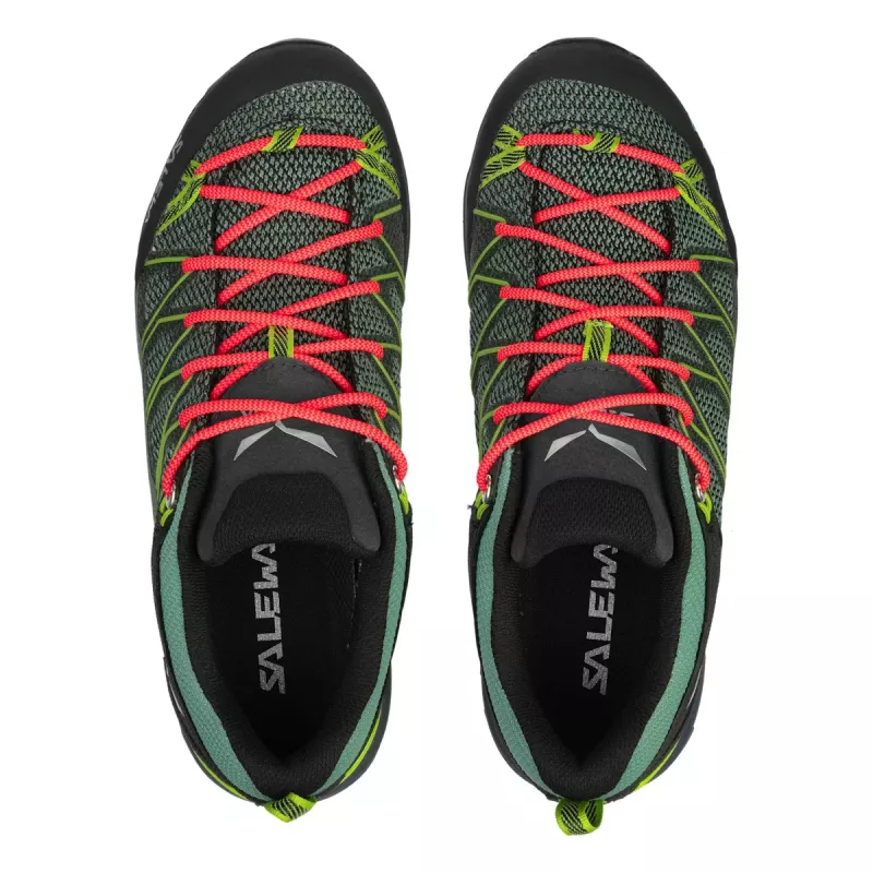 Sapatos de caminhada SALEWA MTN Trainer Lite GTX para mulher - Field Green/Fluo Coral - UK 4 (EU 36.5)