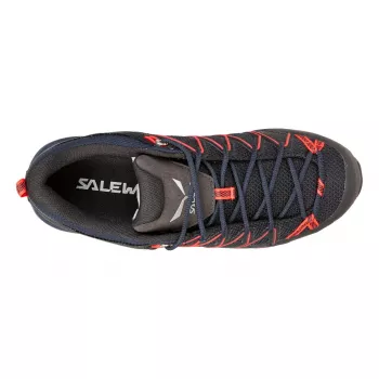 Sapatos de aproximação Salewa Mountain Trainer Lite para mulher - Premium Navy/Fluo Coral, tamanho 38