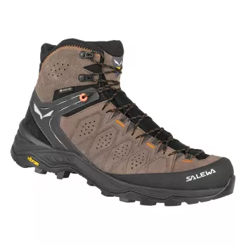 SALEWA Botas de Caminhada Alp Trainer 2 Mid GTX - Wallnut/Fluo Orange - UK 8 (EU 42)