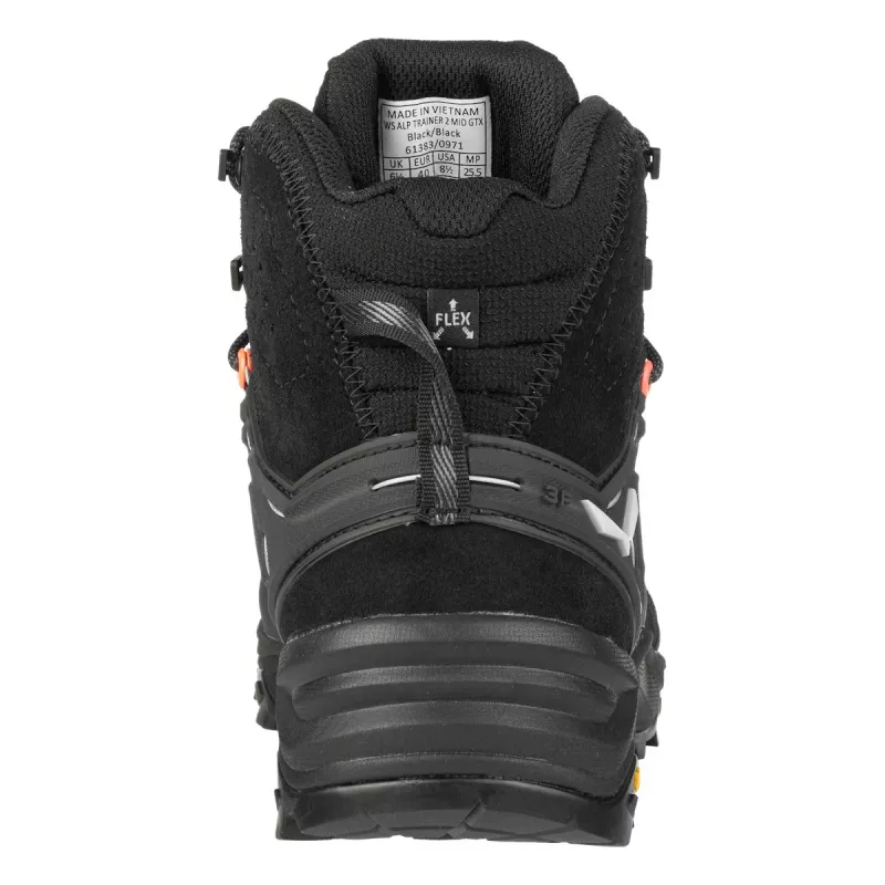 Botas de caminhada Salewa Women's Alp Trainer 2 Mid GTX - Black/Black - UK 7 (EU 40.5)