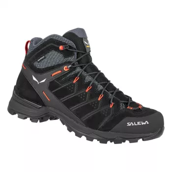 Sapatos de caminhada SALEWA Alp Mate Mid WP Black Out/Fluo Orange UK 11 (EU 46)