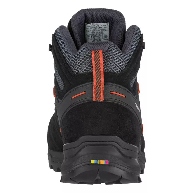 Botas SALEWA Alp Mate Mid WP Black Out Fluo Orange UK 12 (47)