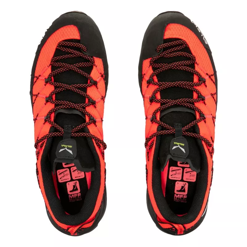 Salewa Wildfire 2 Sapatos de aproximação para mulher - Fluo Coral/Preto, EU 37