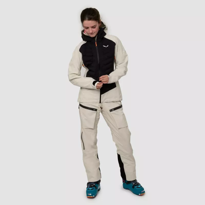 Casaco híbrido para mulher Salewa Sella PTX 3L Oatmeal