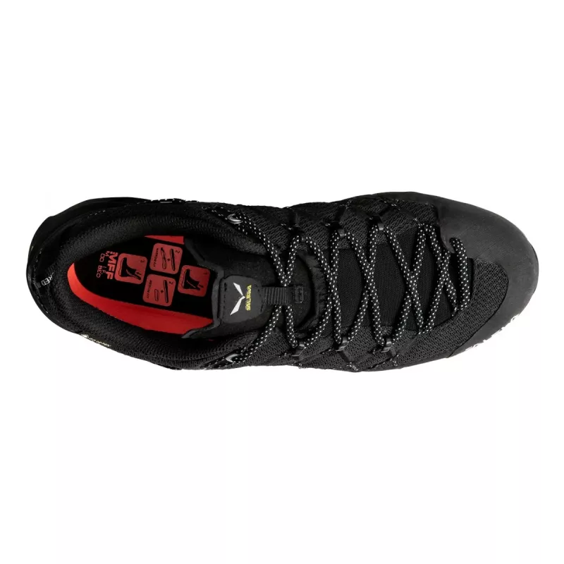 Sapatos de aproximação Salewa Wildfire 2 GTX para mulher - Preto/Preto, Tamanho 36