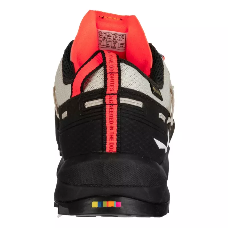 Salewa Wildfire 2 GTX Sapatos de aproximação para mulher - Oatmeal/Preto, Tamanho 38