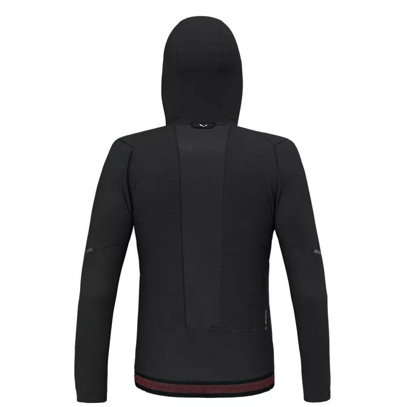 Casaco com capuz Salewa Pedroc PL - Black Out - tamanho S