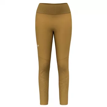 Collants Salewa Pedroc Dry Resp Hybrid de mulher - Golden Brown, XS/S